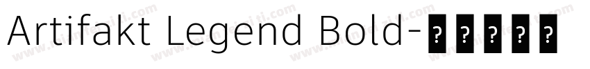 Artifakt Legend Bold字体转换